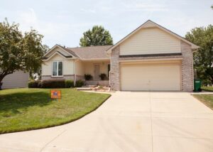 cream garage and siding